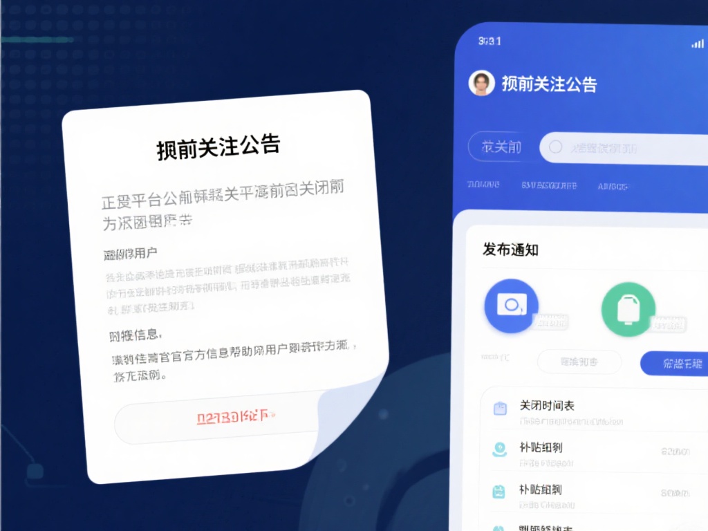 提前关注公告：正规平台通常会在关闭前发布通知，告知