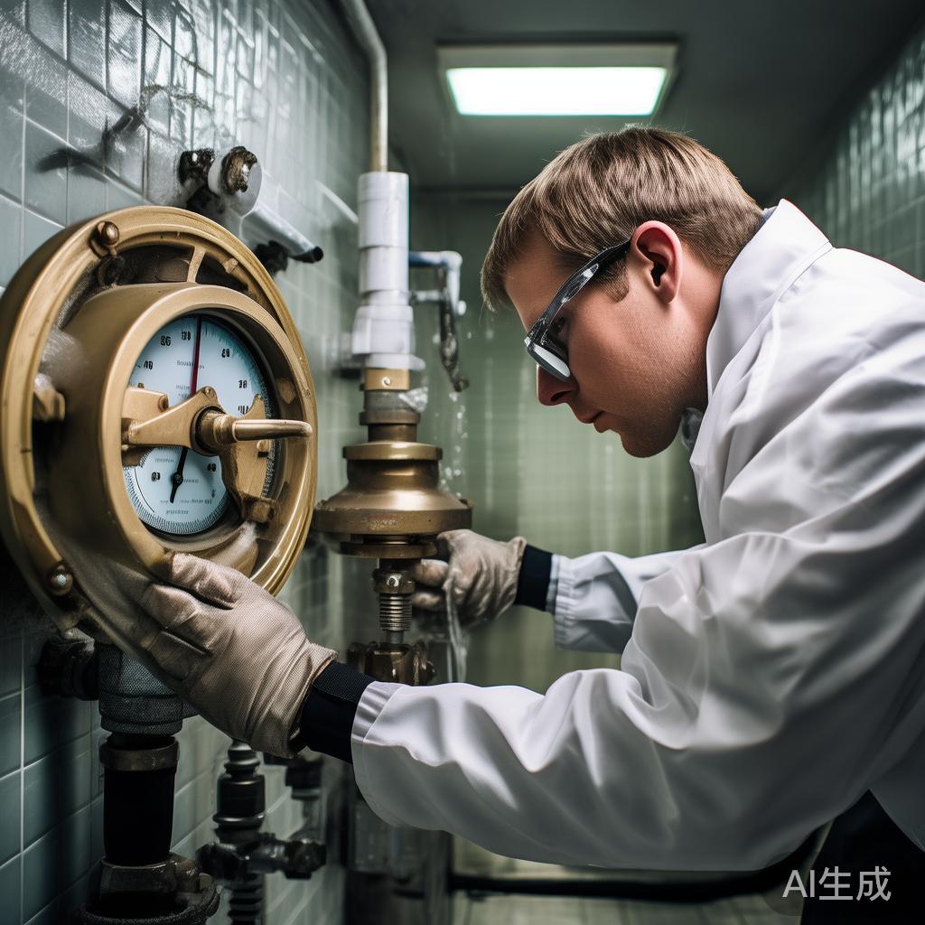 第三步：逐步开启水源阀门，检测压力
缓慢开启水源